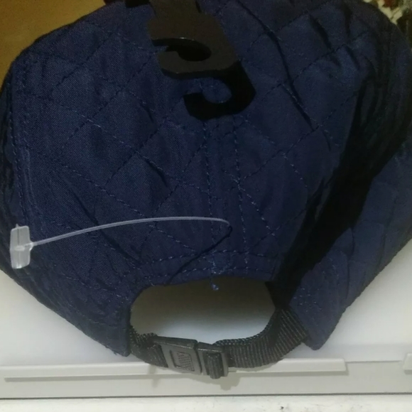 Goodfellow Quilted Hat Cap Baseball Adjustable Navy Blue Winter New With Tag - Picture 7 of 12